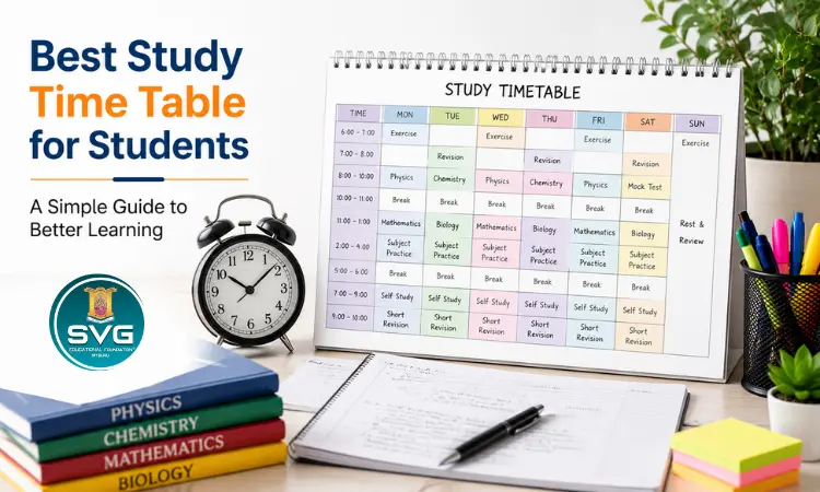 Best Study Time Table for Students