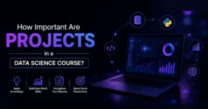 How important are projects in a data science course